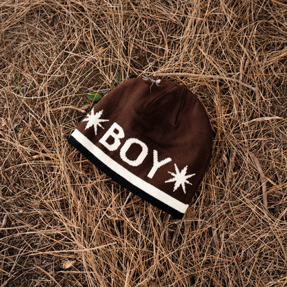 holiday brand x sonny *boy* - reversible beanie (brown/blue)
